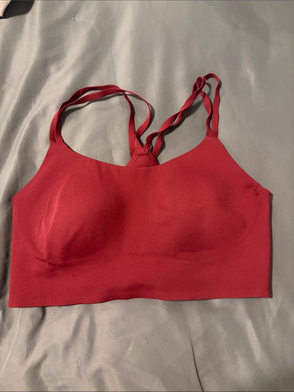 Offline by Aerie Seamless Red Strappy Bralette